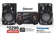 Panasonic Mini Hi-Fi(SC-AKX200E-K/220)