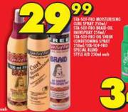 Sta Sof Pro Moisturising Curl Spray 250ml/Braid Oil Hair Spray 250ml Each