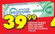 Sensodyne Pronamel Gentle Whitening/Extra Fresh/Daily Protection Toothpaste-75ml Each