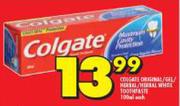 Colgate Original/Gel/Herbal/Herbal White Toothpaste-100ml Each