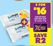 Sunlight Mild Baby Bath Soap All Variants-For 2 x 175g