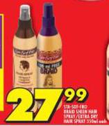 Sta Sof Pro Braid Shein Hair Spray/Extra Dry Hair Spray-350ml Each