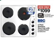 KIC 4 Plate Stainless Steel Hob With Control Panel KHB604IX
