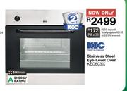 KIC 595mm Stainless Steel Eye Level Oven KEO603IX