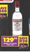 Smirnoff 1818 Original Vodka-750ml