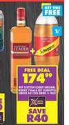 Scottish Leader Original Whisky 750ml & Get Schweppes Ginger All Cold Drink 1L Free