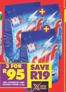 Surf Super Bright Hand Washing Powder-For 3 x 2Kg