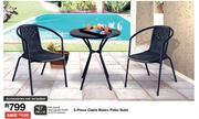 3 Piece Claire Bistro Patio Suite