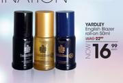 Yardley English Blazer Roll On-50ml Each