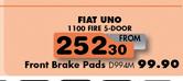 Front Brake Pads For Fiat Uno 5 Door