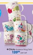 Clicks 4-Piece Mug Sets-Per Set