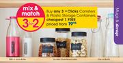 Clicks Canisters & Plastic Storage Containers