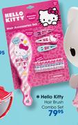 Hello Kitty Hair Brush Combo Set