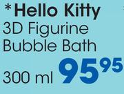 Hello Kitty 300ml 3D Figurine Bubble Bath