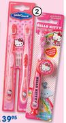 Hello Kitty 2-Pack Toothbrushes Or Travel Kit