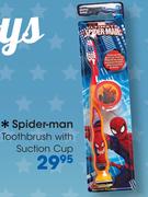 Spider-Man Toothbrush With Suction Cup