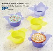 Love To Bake Junior 6-Piece Bee Or Butterfly Cupcake Moulds