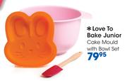 Love To Bake Junior Cake Mould With Bowl Set