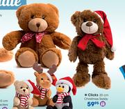 Clicks 20cm Christmas Teddy