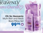 Oh So Heavenly Mum Rest And Relax Back Pillow Set