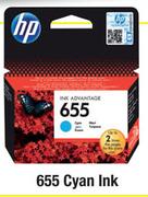 Hp 655 Cyan Ink