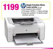 Hp Single Function Mono Laser Printer (P1102)