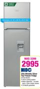 Kic Metallic Silver Top Freezer Fridge 225Ltr KTF528/1ME WT