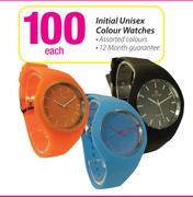 Initial Unisex Colour Watches-Each