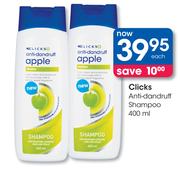 Clicks Anti Dandruff Shampoo-400ml Each