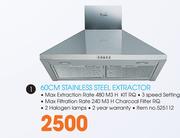 Whirlpool 60cm Stainless Steel Extractor