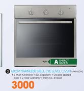 Whirlpool 60cm Stainless Steel Eye Level Oven