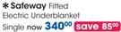 Safeway Fitted Electric Single Underblanket