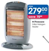 Pineware 3-Bar Halogen Heater