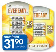 Eveready Platinum 4-Pack Batteries AAA