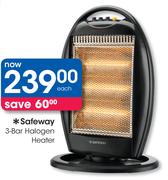 Safeway 3- Bar Halogen Heater