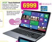 Acer Touch Notebook