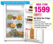 Defy 90Ltr White Bar Fridge B120 DFS135