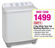 Defy 7.5kg White Twin Tub Washing Machine DTD166