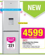 Defy 334Ltr Metallic Silver Bottom Freezer Fridge DAC513