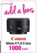 Canon 50mm F/1.8 II Lens