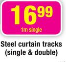 Steel Curtain Tracks 1m Single