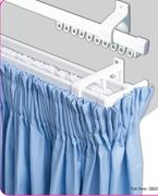 Steel Curtain Tracks 1.5m Single