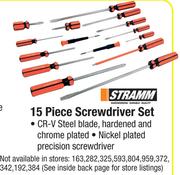 Stramm 15 Piece Screwdriver Set