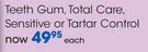 Listerine Teeth Gum, Total Care, Sensitive or Tartar Control Mouthwash-500ml Each
