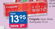 Colgate Optic White Toothpaste-75ml