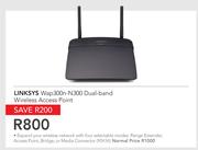 Linksys Wap 300n-N300 Dual-Band Wireless Access Point