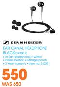 Sennheiser Ear Canal Headphone Black CX300 II