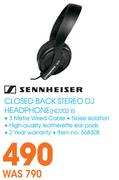 Sennheiser Closed Back Stereo DJ Headphone HD202 II