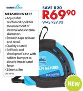 Chamber Value Measuring Tape-25mm x 8m