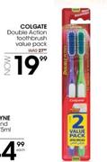 Colgate Double Action Toothbrush Value Pack